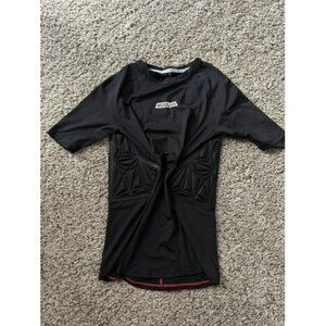 Moolah Kicks Women's Black Padded Compression Top Short Sleeve Active Size XL